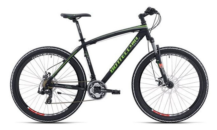 Фотография Велосипед Bottecchia MTB DISK TX55 27,5" (2019) 2019 Черно-зеленый